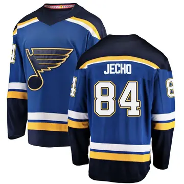Men's Adam Jecho St. Louis Blues ＃84 Breakaway Blue Home Jersey