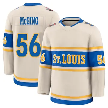 Men's Hugh McGing St. Louis Blues ＃56 Premium Cream 2025 Winter Classic Jersey