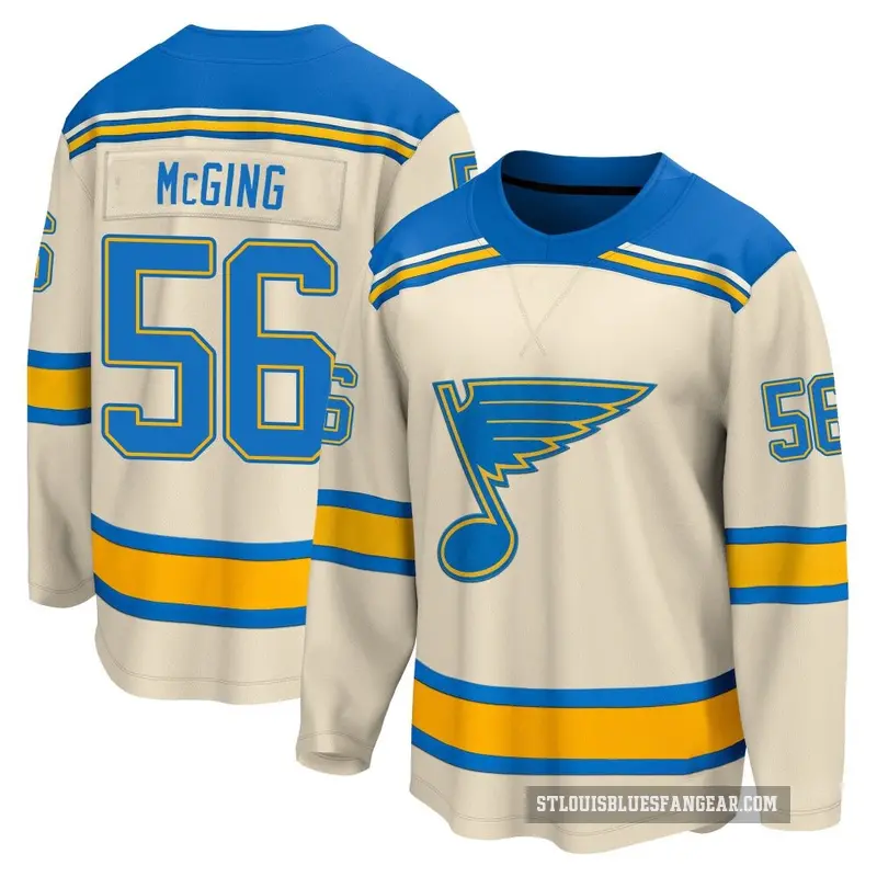 Youth Hugh McGing St. Louis Blues ＃56 Breakaway Cream 2022 Winter Classic Jersey